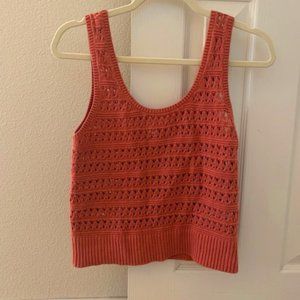 Old Navy Women's Pointelle Knit Sweater Tank Top, M